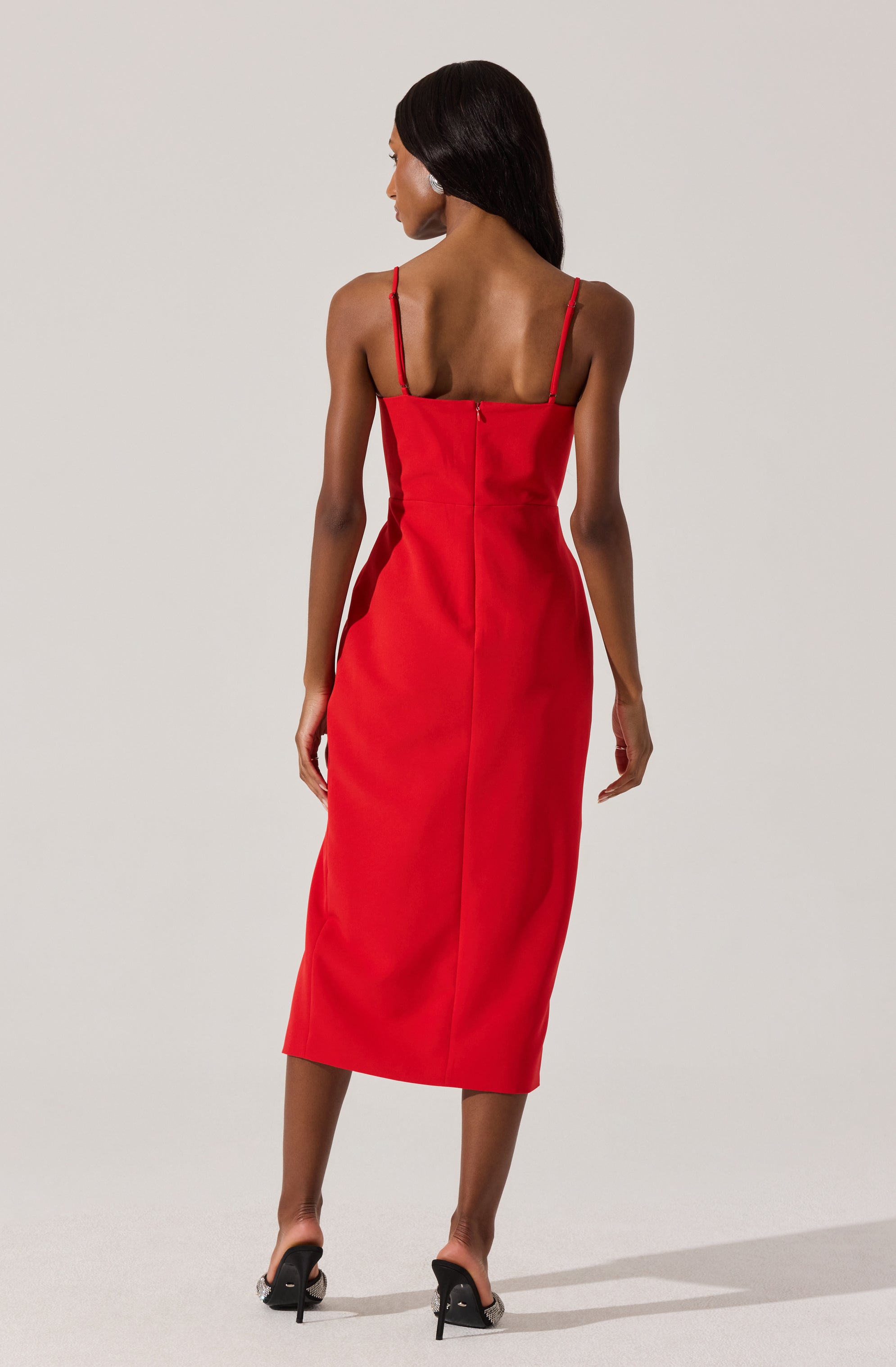 Embellished Bow Detail Midi Dress