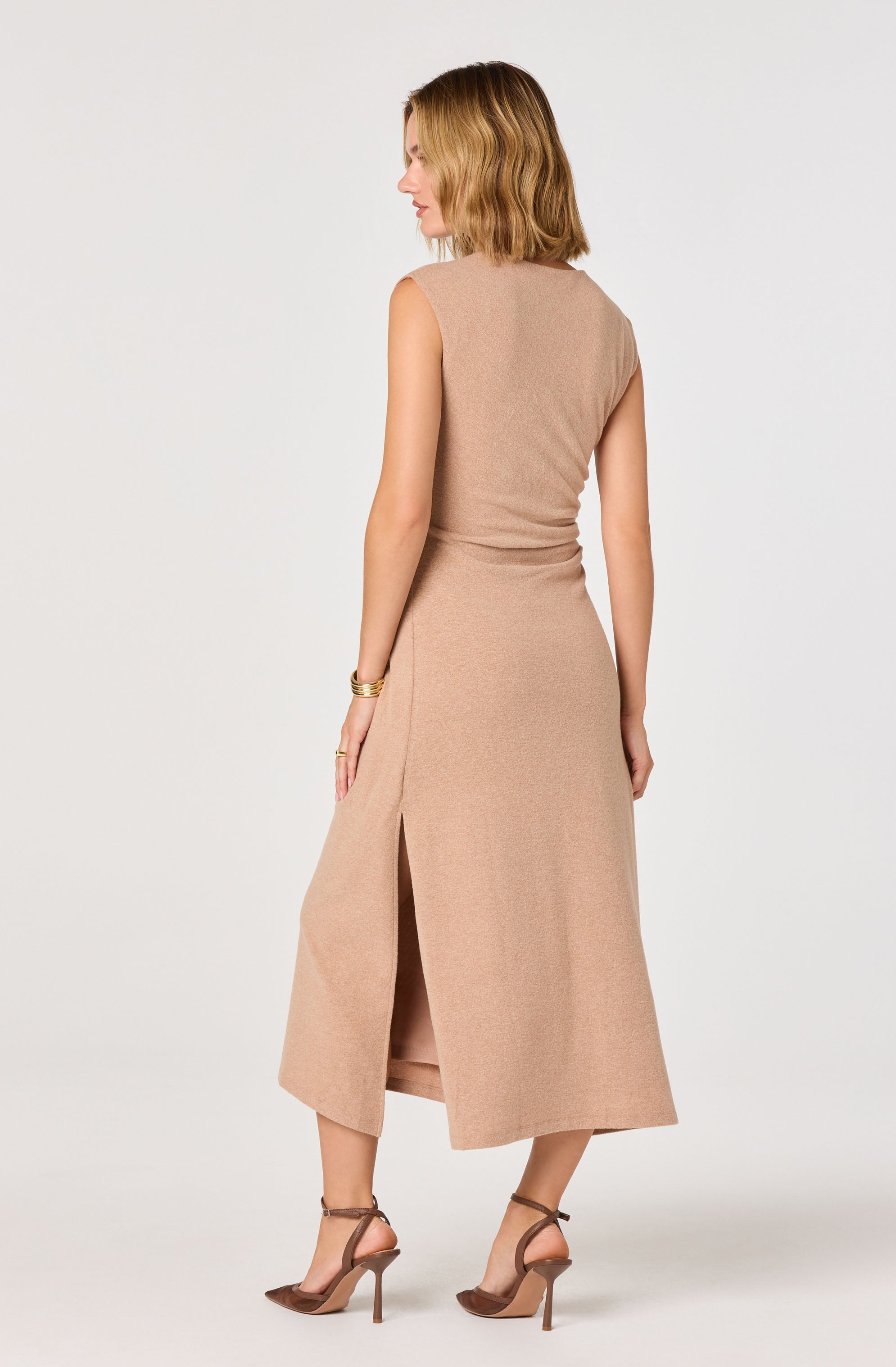 Draped Midi Dress
