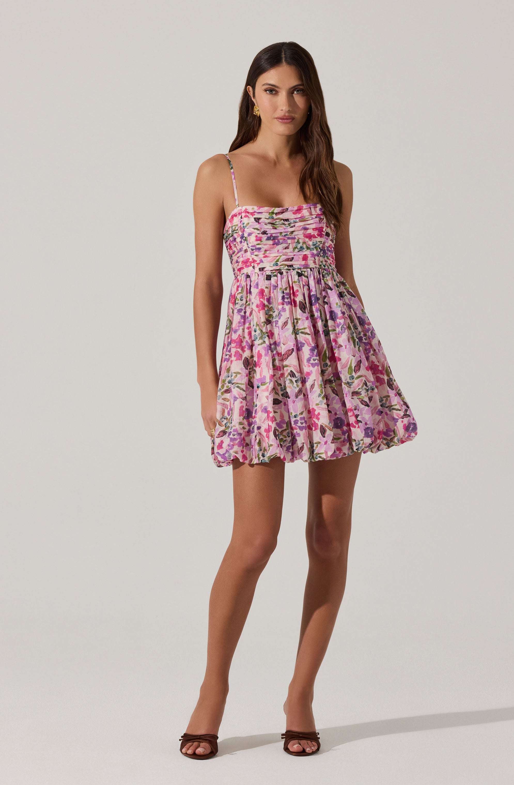 Bubble Floral Mini Dress