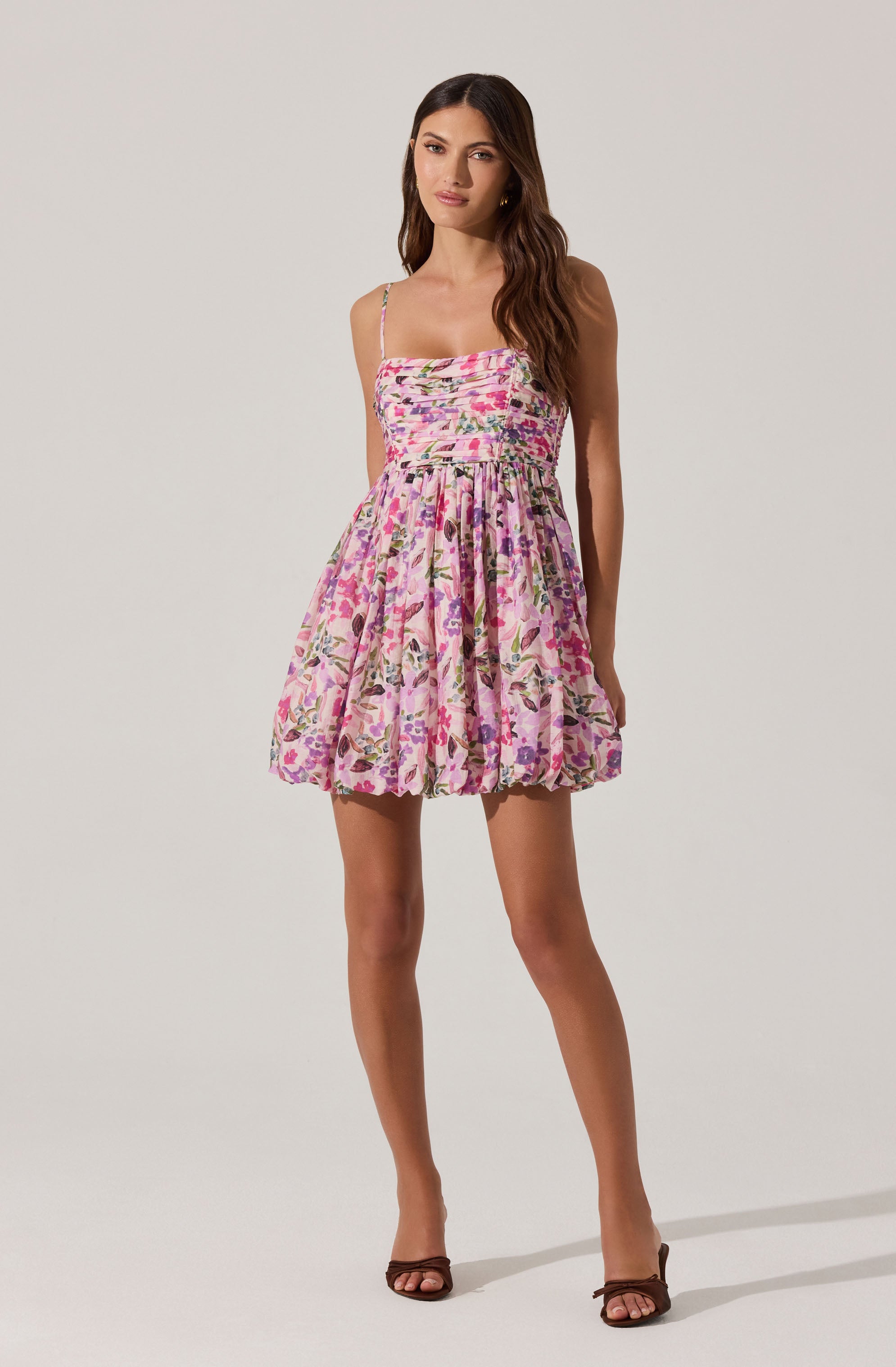 Bubble Floral Mini Dress