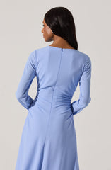 Long Sleeve Asymmetrical Hem Dress