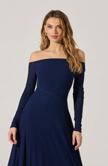 Off Shoulder Midi Dress