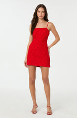 3D Floral Mini Dress