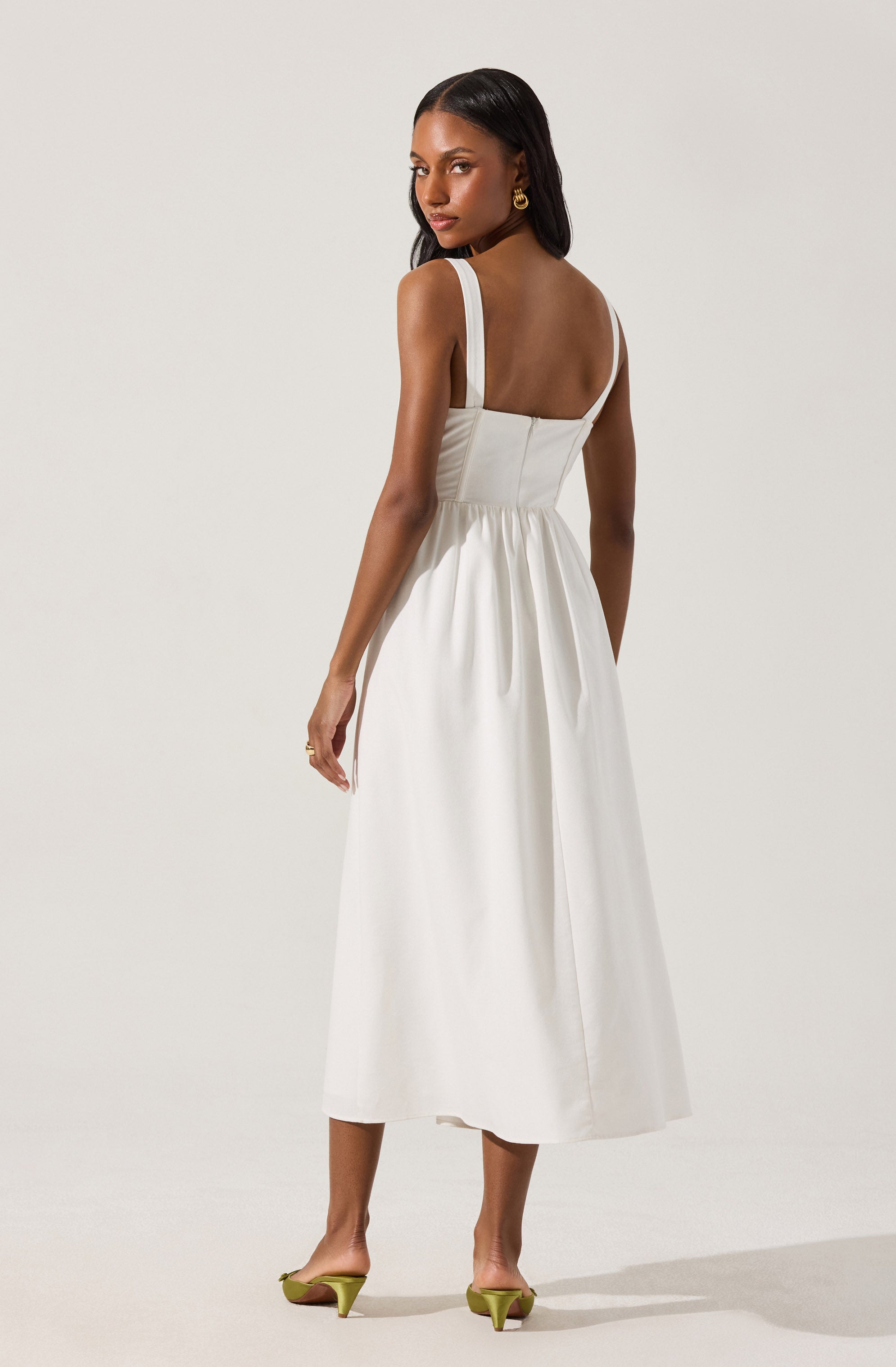 Sweetheart Corset Linen Dress