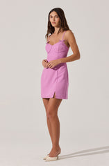 Bow Detail Bustier Mini Dress