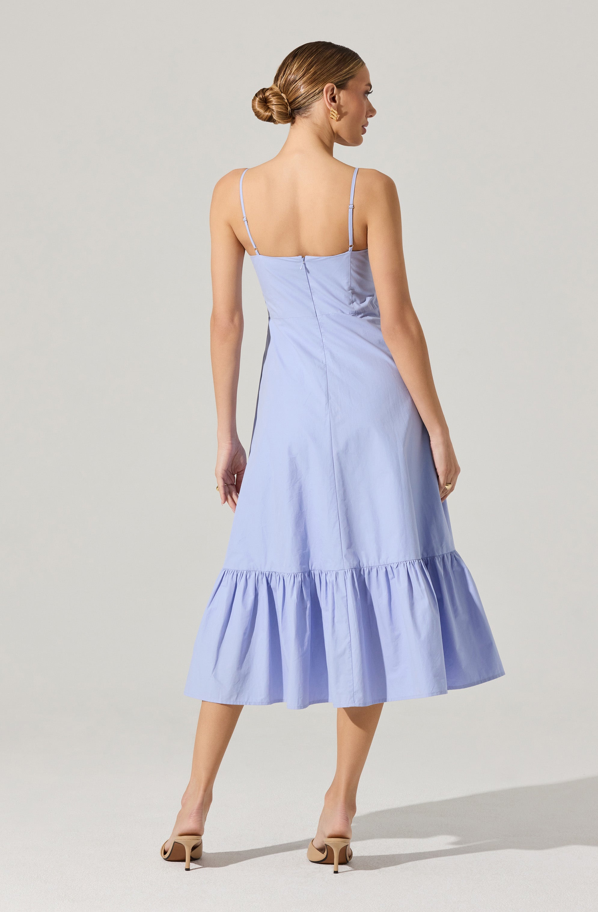 Asymmetrical Bow Midi Dress