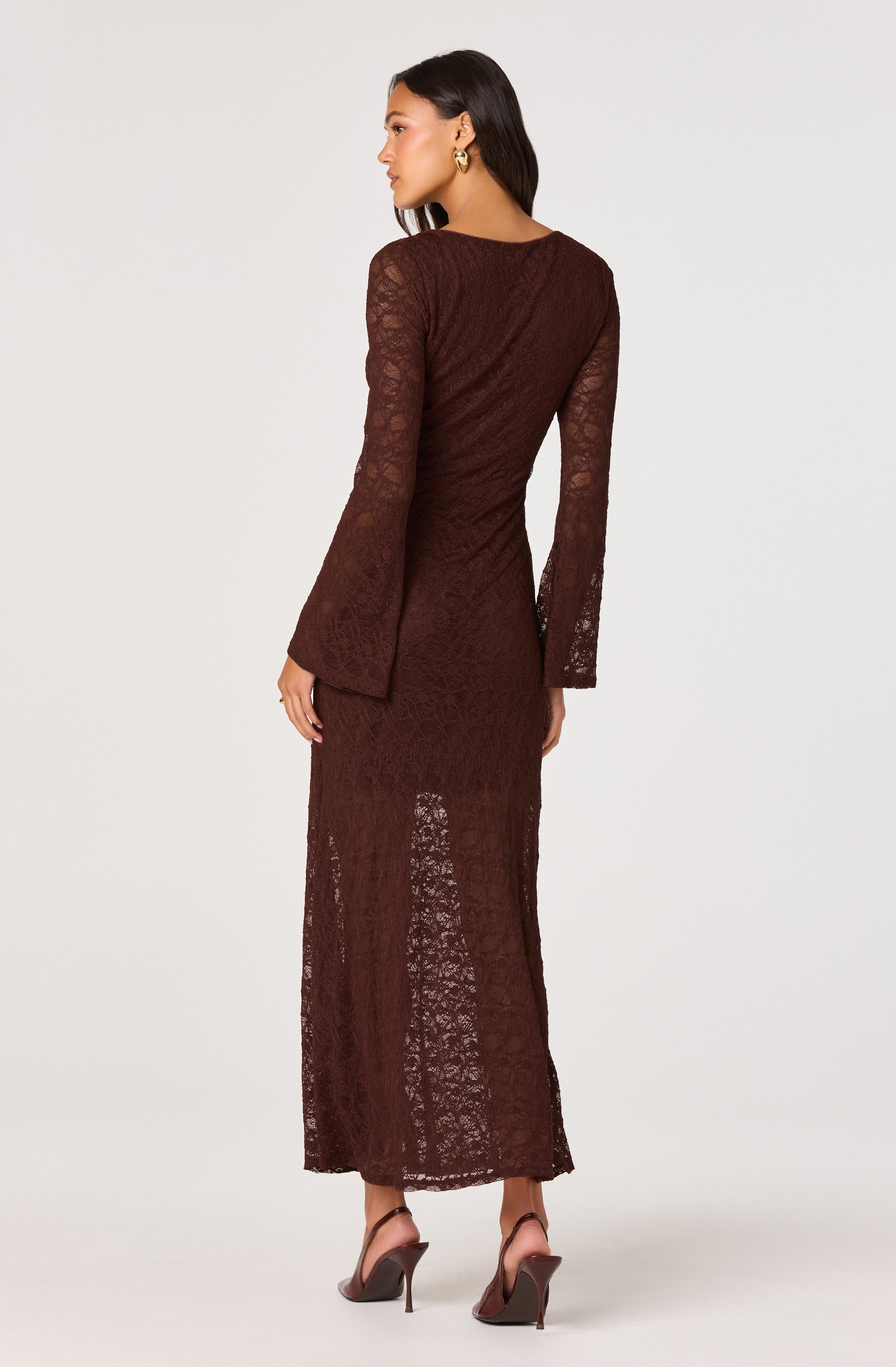 Long Sleeve Lace Maxi Dress