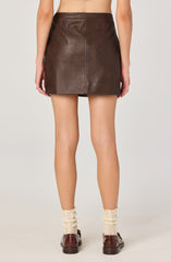 Faux Leather Mini Skirt