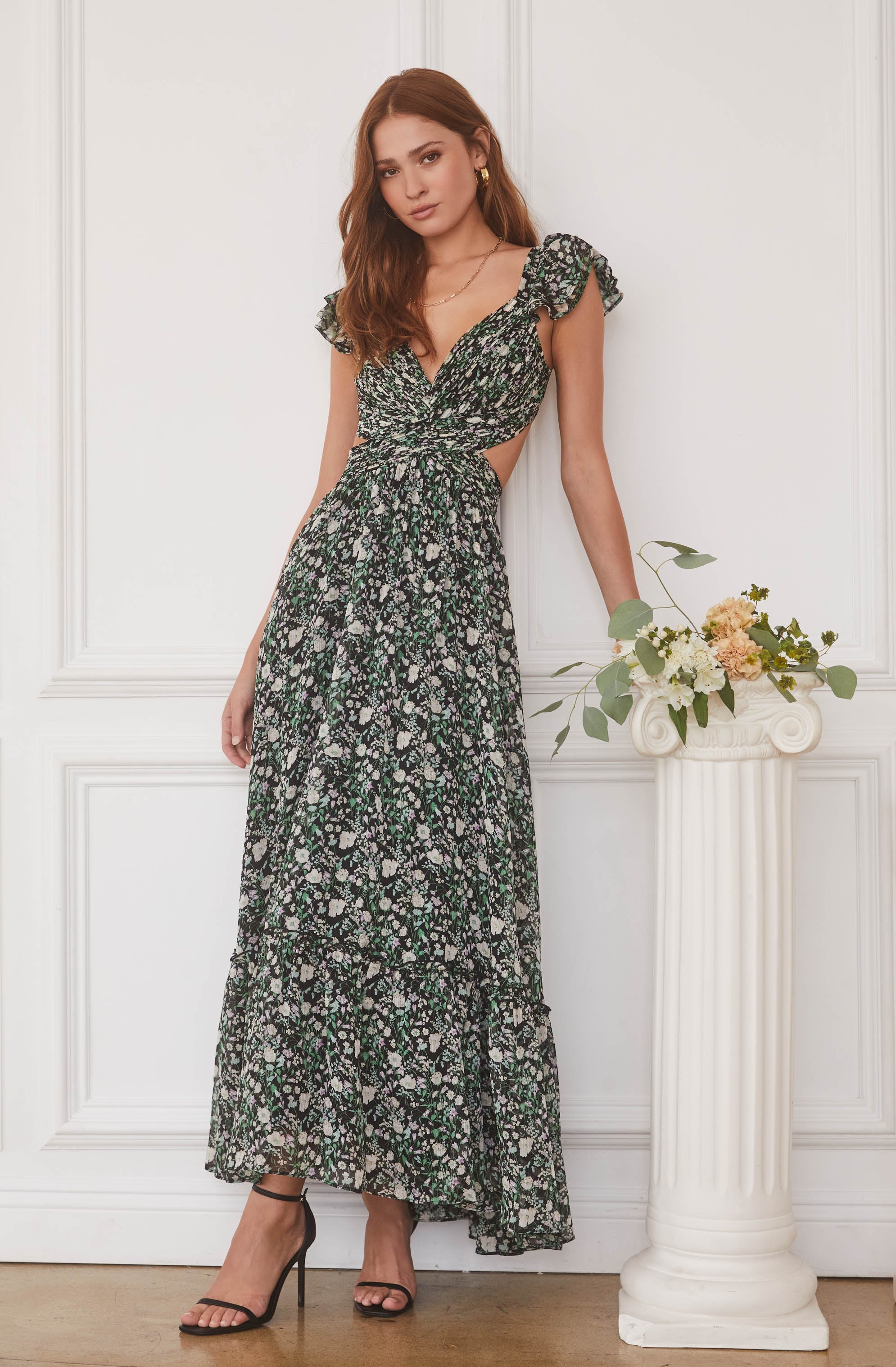Primrose Floral Strappy Back Maxi Dress