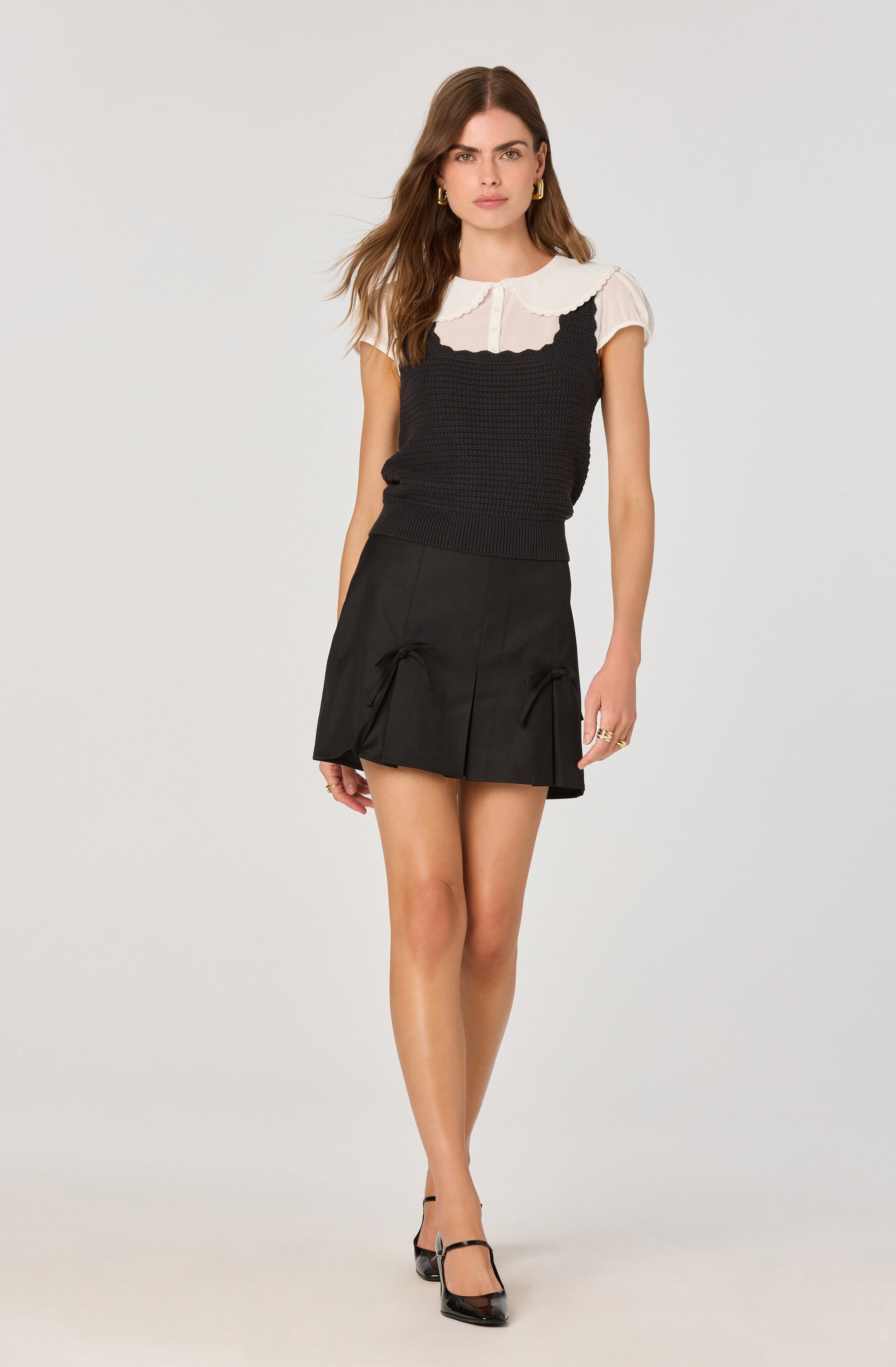 Peter Pan Collar Sweater Top