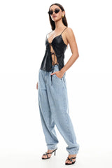 LIONESS Mariah Cami Onyx