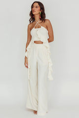 Songbird Halterneck Ruffle Cami Top