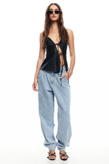 LIONESS Mariah Cami Onyx