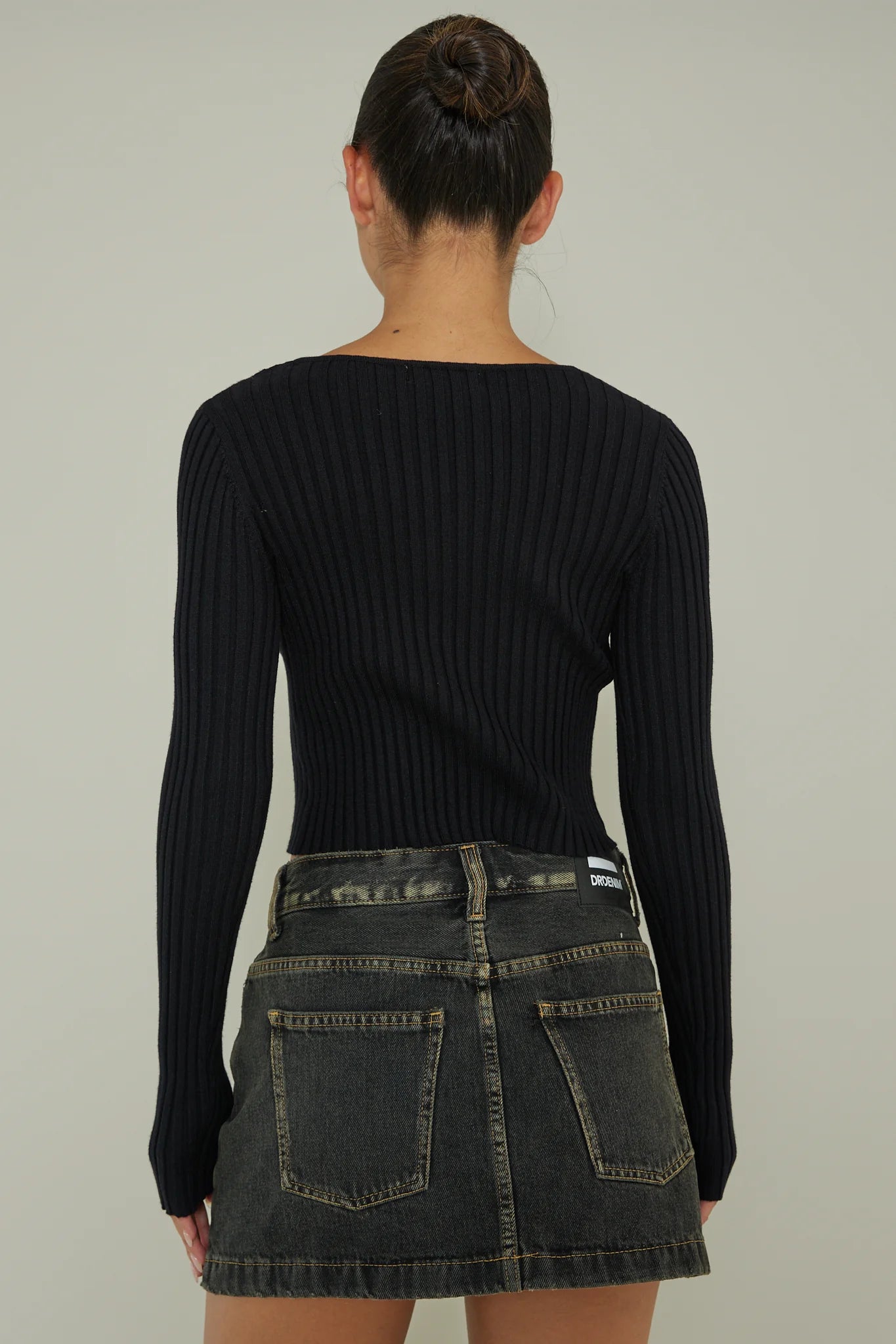 New School Long Sleeve Top Black