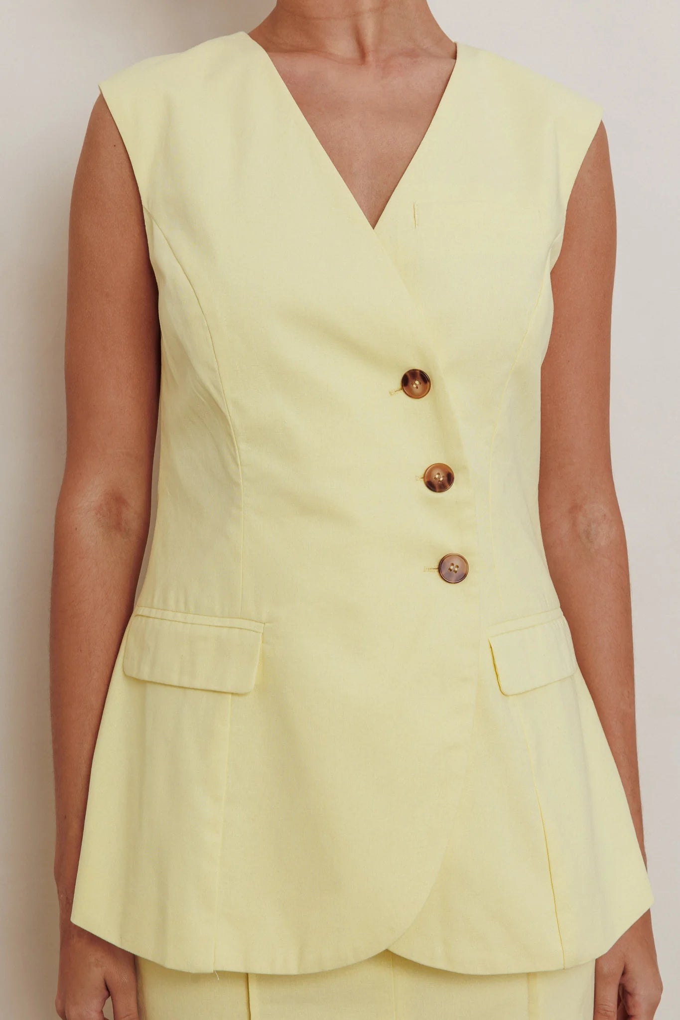 Sweet Treat Sleeveless Top Lemon