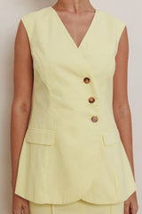 Sweet Treat Sleeveless Top Lemon