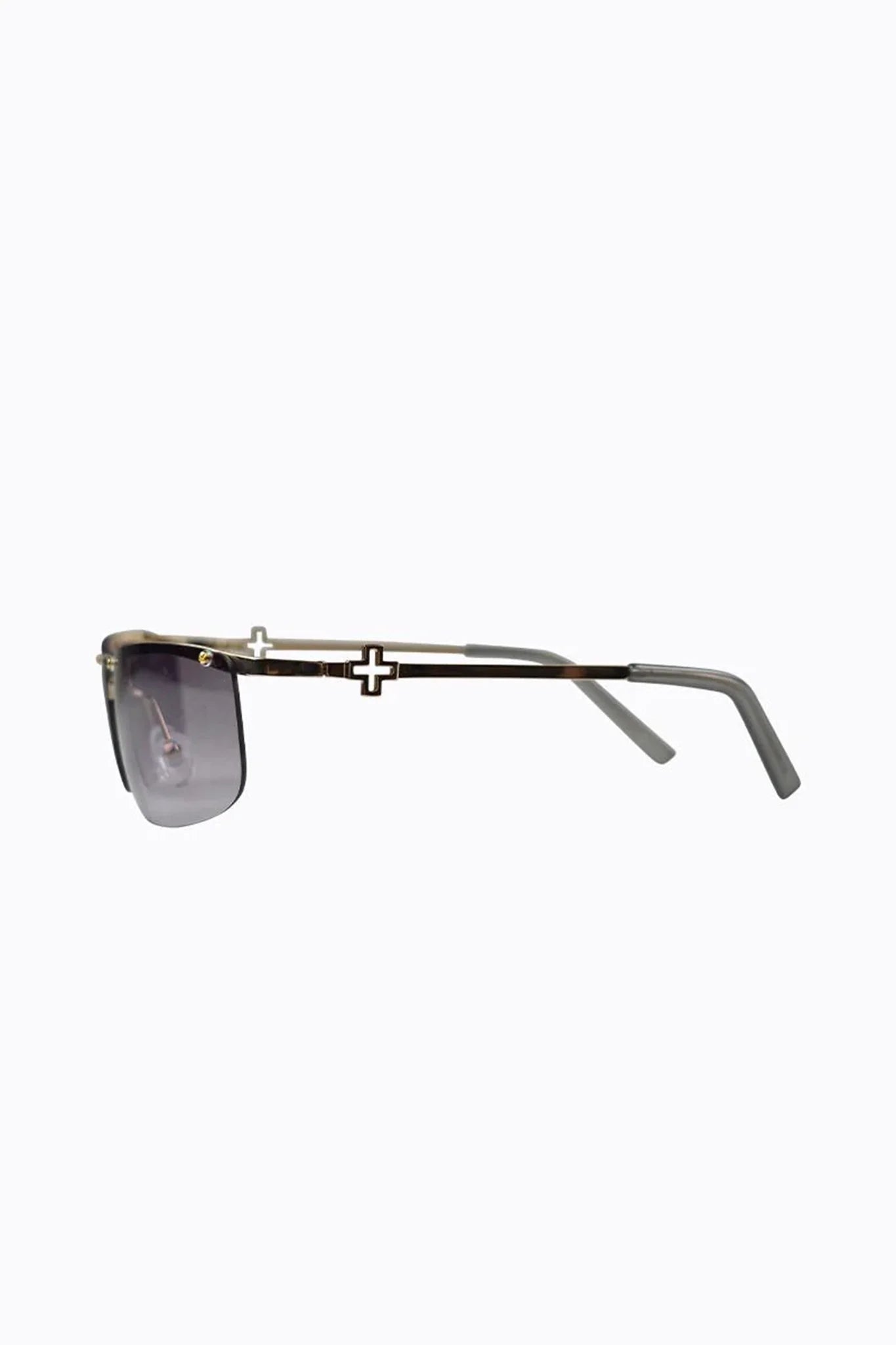 Peta And Jain Metal Mono Lens Sunglasses Gold