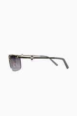 Peta And Jain Metal Mono Lens Sunglasses Gold