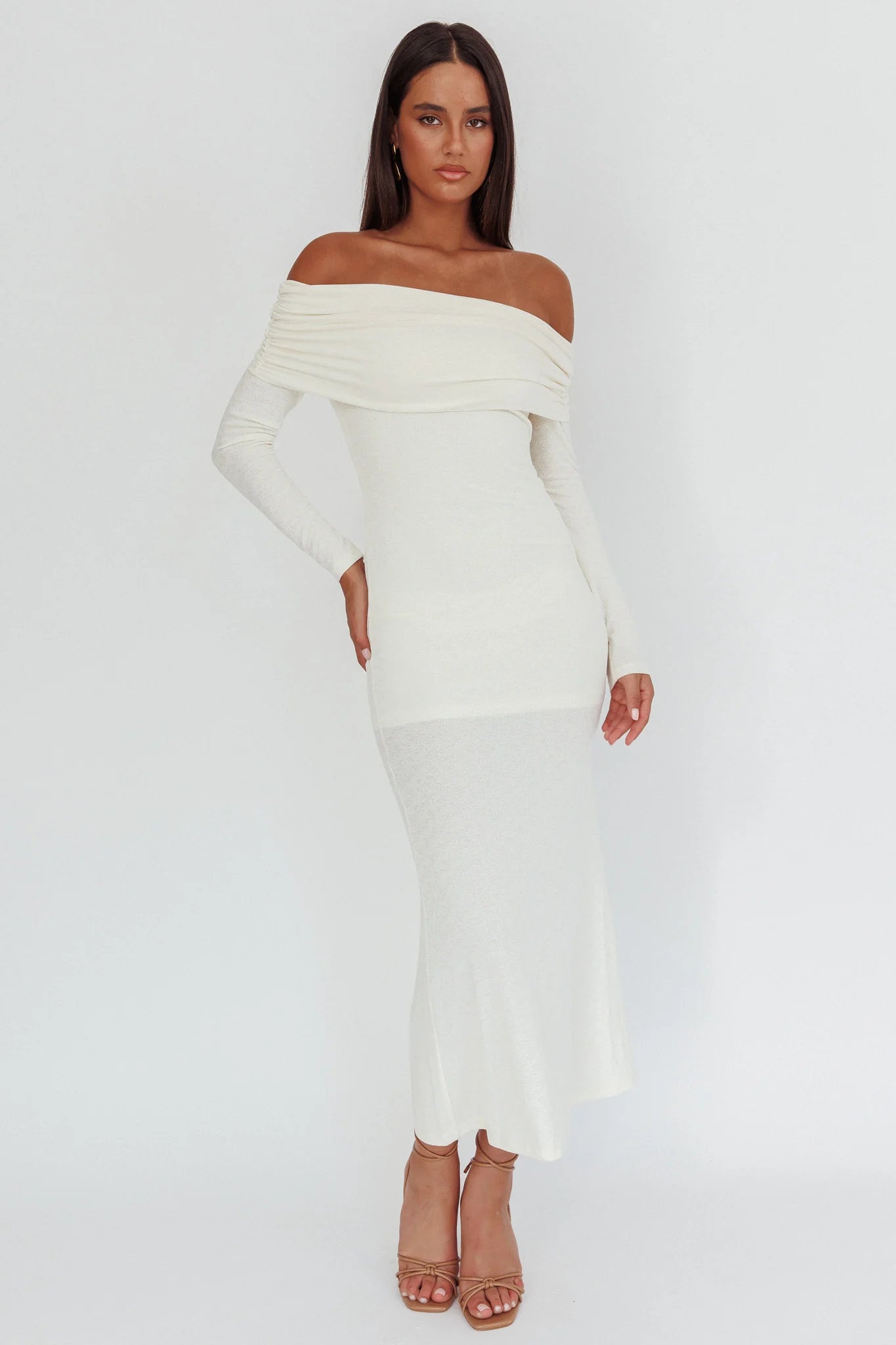 Juju Off-Shoulder Maxi Dress White