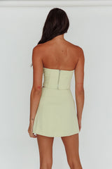 Ventura Bustier Crop Top Suit Mint