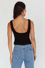 Tricia Pintuck Bust Top Black